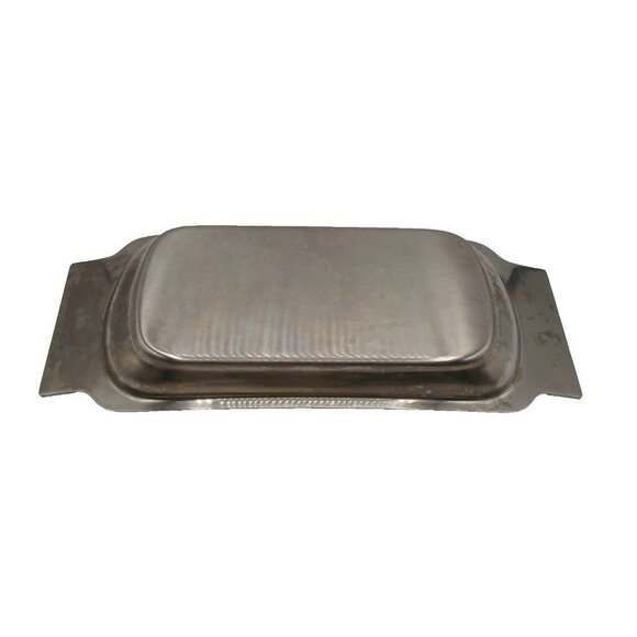 Serving Tray Platter Dish Danish Modern MCM Stainless International Decorator - Picture 3 of 11